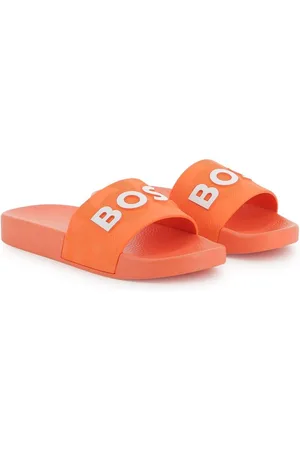 HUGO BOSS Pantoletten mit Logo-Print