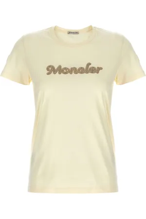 Moncler T-Shirt mit Logo-Stickerei