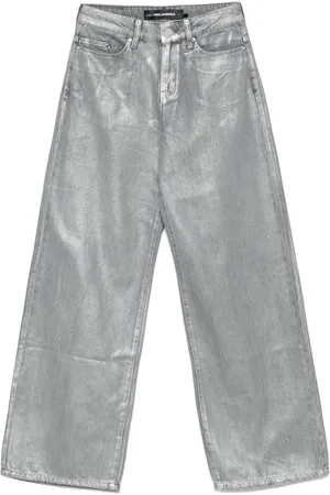 Karl Lagerfeld Weite Jeans im Metallic-Look