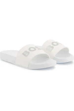 HUGO BOSS Pantoletten mit Logo-Print