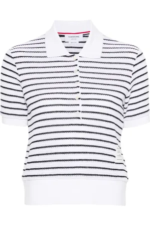Thom Browne Gestreiftes Poloshirt