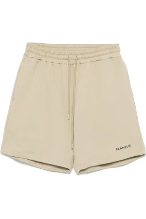 FLÂNEUR Shorts mit gummiertem Logo