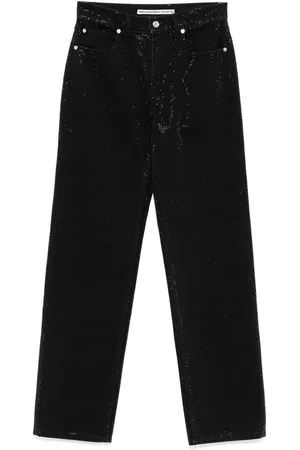 Alexander Wang Jeans mit Kristallen