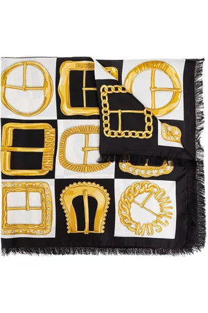 Moschino Schal mit Schnallen-Print