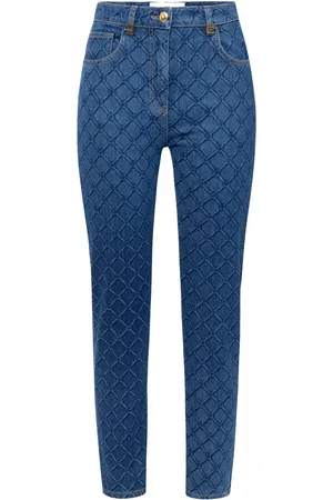 Elisabetta Franchi Jeans mit durchgehendem Rauten-Print