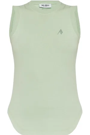 The Attico Top mit Logo-Stickerei