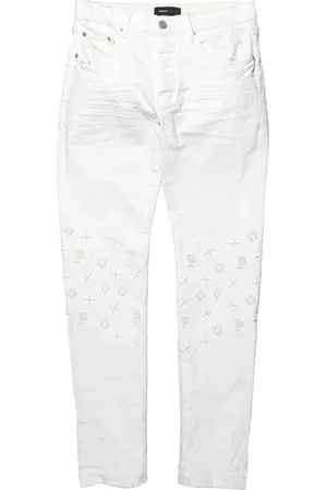 Purple Brand Gerade Jeans mit Monogramm-Applikation