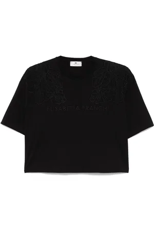 Elisabetta Franchi T-Shirt mit Stickerei