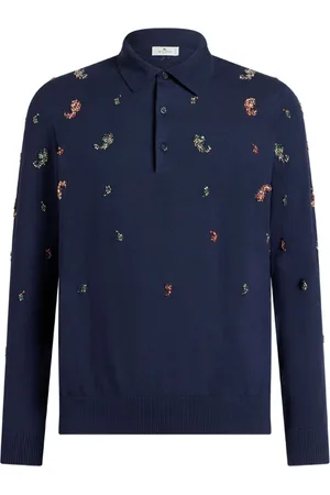 Etro Mini Paisley-Poloshirt mit Kristallen