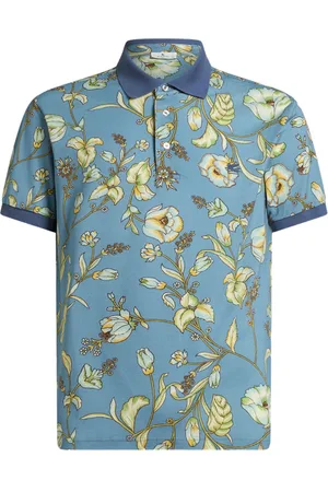 Etro Poloshirt mit Blumenmuster