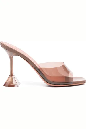 Amina Muaddi Lupita Glass Mules 95mm