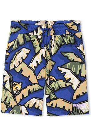 Kenzo Bermudas mit Blatt-Print