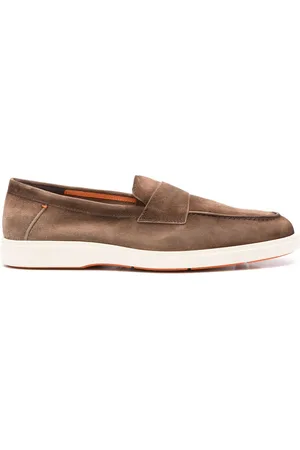 santoni Loafer aus Wildleder