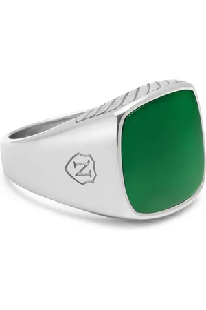 Nialaya Jade Ring aus Edelstahl