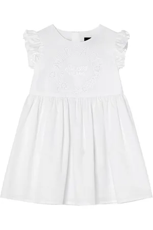 VERSACE Kleid mit Lochstickerei