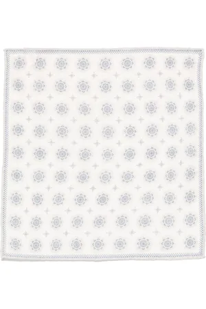 ELEVENTY Einstecktuch mit Blumen-Print