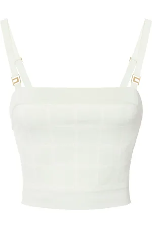 Elisabetta Franchi Jacquard-Top mit Logo