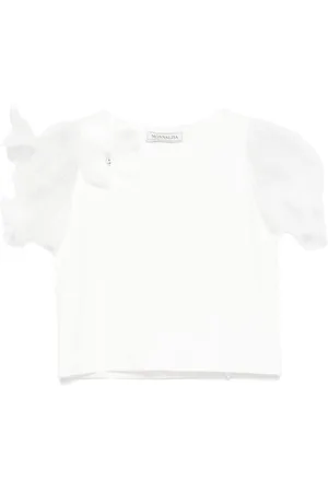 MONNALISA T-Shirt mit Tüllärmeln