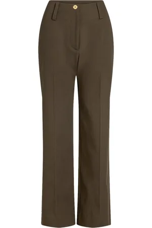 Patou Wide-Leg-Hose aus Gabardine