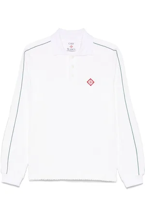 Casablanca Poloshirt mit Monogrammmuster