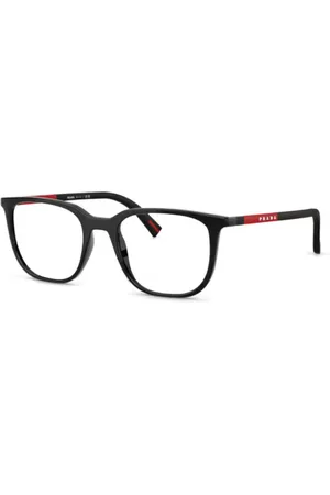 Prada Brille mit Logo-Print