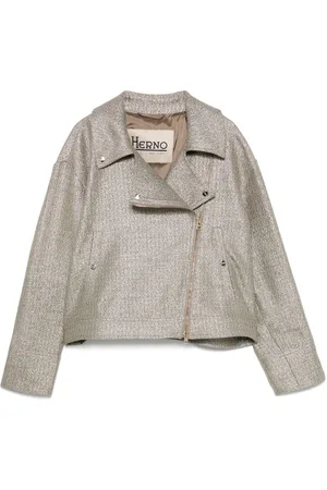 HERNO Bikerjacke aus Lurex