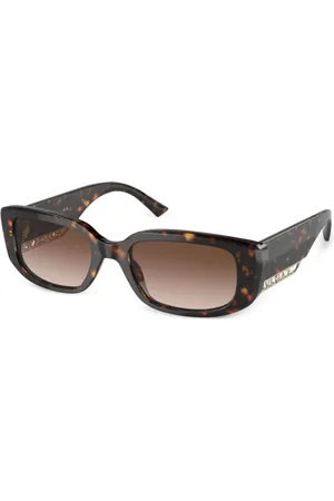 Bvlgari Sonnenbrille mit eckigem Gestell
