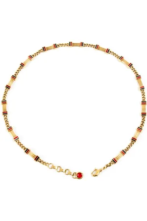 Gucci 2000s Kettengürtel mit Webstreifen