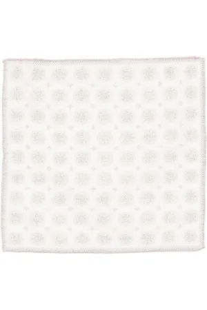 ELEVENTY Einstecktuch mit Blumen-Print