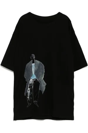YOHJI YAMAMOTO T-Shirt mit grafischem Print