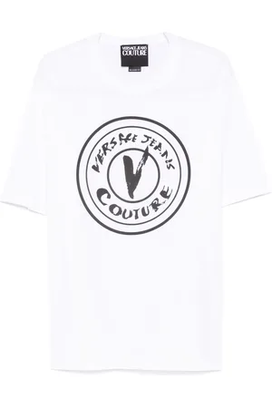 VERSACE T-Shirt mit V-Emblem