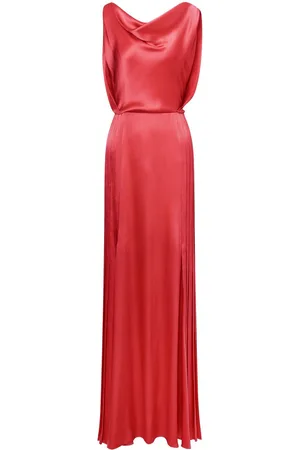 Alberta Ferretti Kleid mit Faltendetail