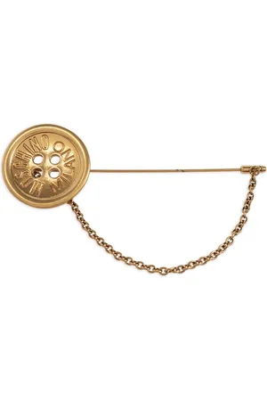 Moschino Brosche mit Knopfleiste