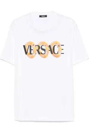VERSACE Maxi Chain T-Shirt mit Logo-Print