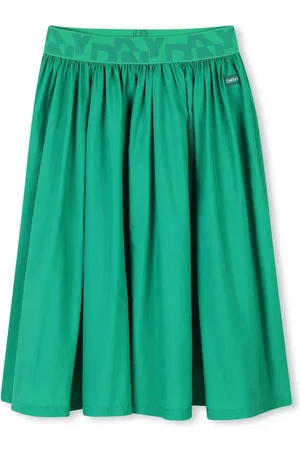 DKNY Midirock mit Logo-Bund