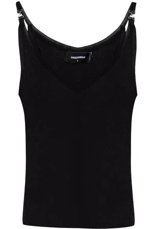 Dsquared2 Tanktop mit Haken- und Ösenverschluss