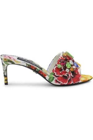 Dolce & Gabbana Sandalen mit Blumenapplikation