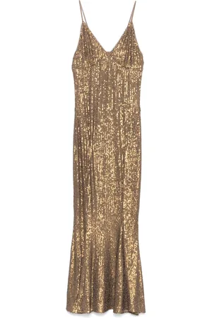 Norma Kamali Camisole-Midikleid mit Schwalbenschwanz
