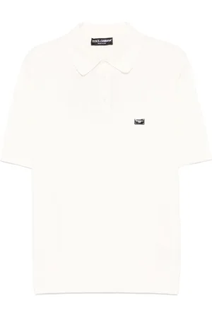 Dolce & Gabbana Poloshirt mit Logo-Schild