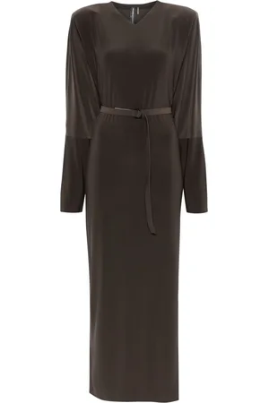 Norma Kamali Dolman Abendkleid mit Seitenschlitz