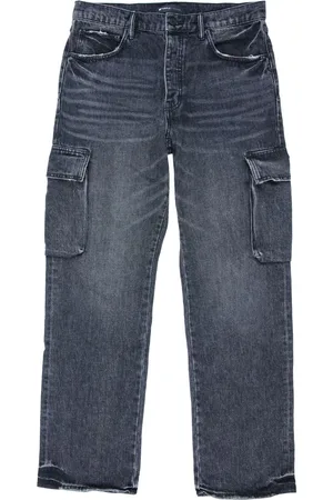 Purple Brand Gerade P011 Vintage Black Straight-Leg-Cargohose