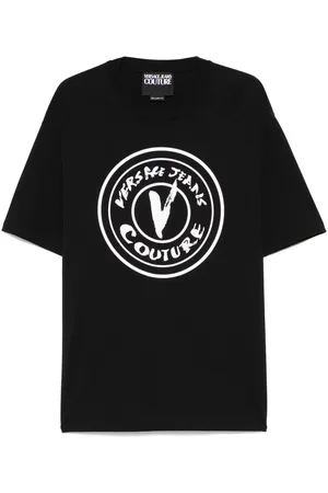 VERSACE T-Shirt mit V-Emblem