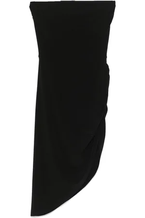 Norma Kamali Schulterfreies Minikleid mit seitlichen Drapierungen