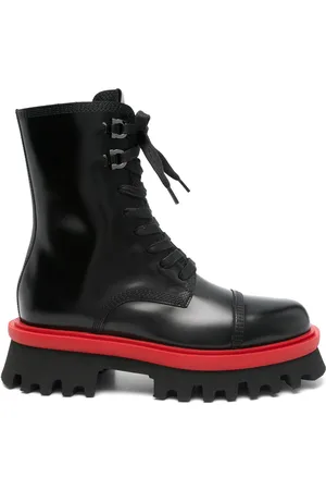 Salvatore Ferragamo Klobige Bikerstiefel
