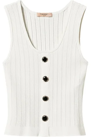 Twin-Set Strickoberteil mit Knopfleiste