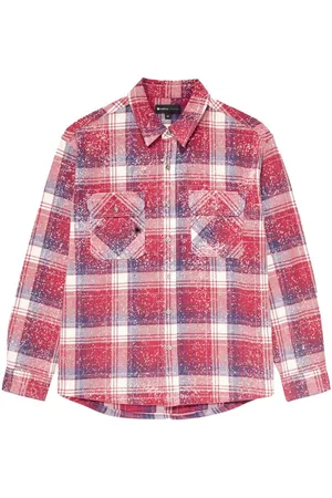 Purple Brand Hemd mit Farbklecks-Print