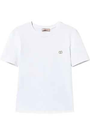 Twin-Set T-Shirt mit Oval T-Schild