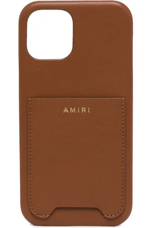 AMIRI NAPPA IPHONE 12 BROWN PHONE CASE "Brown"