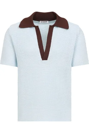 Jil Sander Poloshirt mit V-Ausschnitt