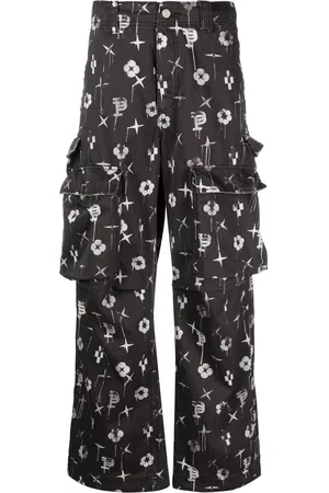 Purple Brand P527 Cargohose mit Monogramm-Print